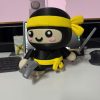 Ninja Chibi 20cm tự thiết kế cầm kiếm và phi tiêu, khớp tay và cổ