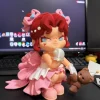 Mô hình As Scheduled tóc đỏ váy hồng in 3D 20cm