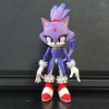 Mô hình Blaze the Cat Sonic cao 12cm màu tím, giày đỏ trắng và khớp cử động