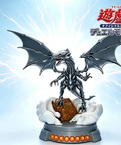 Rồng Trắng Mắt Xanh Blue-Eyes White Dragon in 3D kèm đế