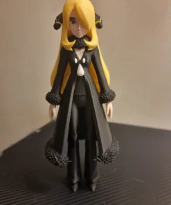 Mô hình Cynthia Pokémon tóc vàng trang phục đen cao 20cm