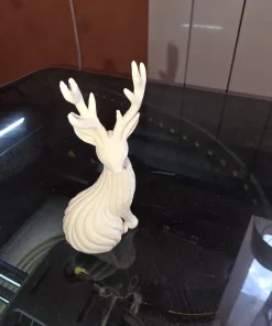 Hươu Japandi vân sọc in 3D ảnh thực tế