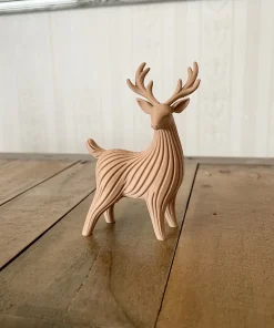 Hươu đứng Japandi 10cm in 3D ảnh thực tế
