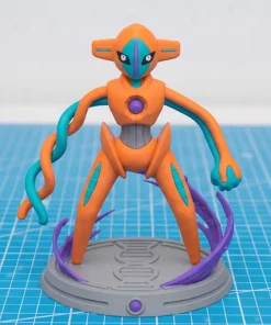 Deoxys Normal Forme 18,5cm in 3D cam xanh ngọc trên đế tím