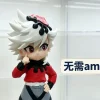 Doma chibi Demon Slayer tóc trắng trang phục đỏ đen