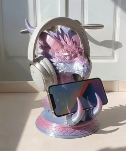 Giá đỡ tai nghe và điện thoại hình rồng in 3D