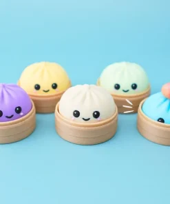 Bánh bao mini clicker mặt cười trong đế xửng in 3D