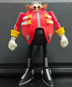 Mô hình Dr. Eggman Sonic cao 20cm áo đỏ với khớp cử động