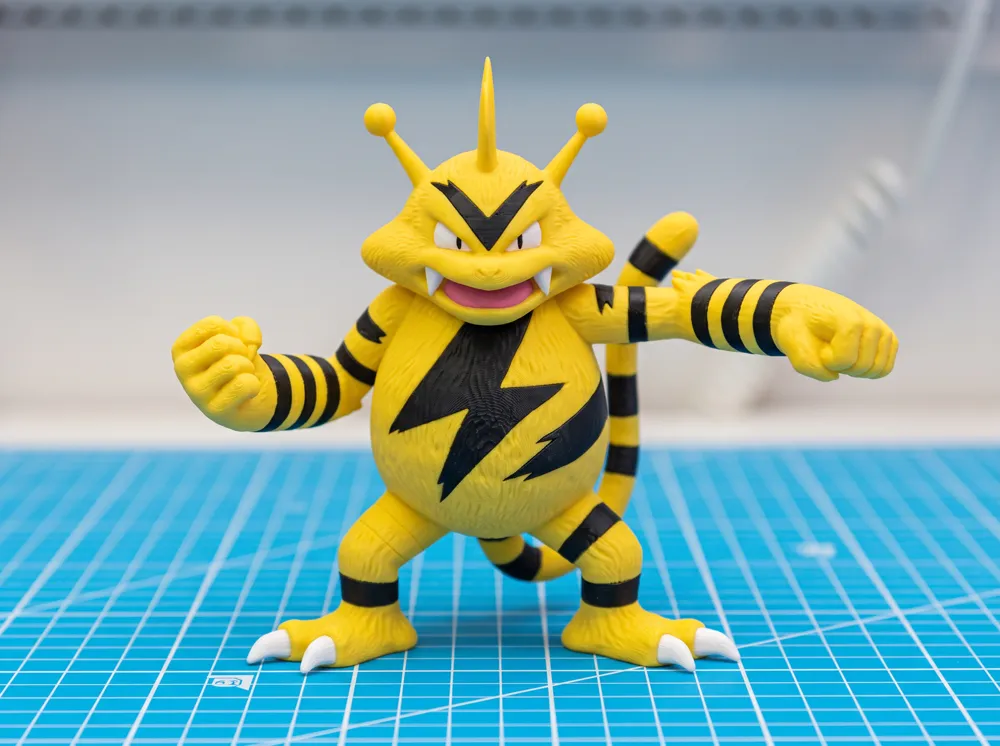 electabuzz-1 Mô hình Electabuzz Pokémon vàng đen cao 16,5cm nhựa PLA