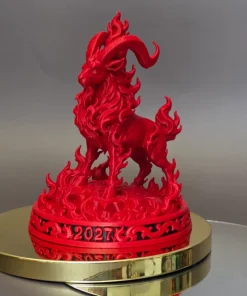 Tượng dê lửa đỏ 2027 in 3D