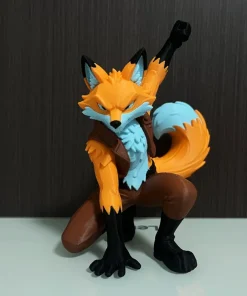Mô hình cáo chiến binh Fox in 3D tạo dáng hành động phối màu