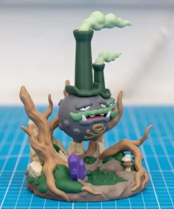 Galar Weezing 19cm diorama in 3D góc 1