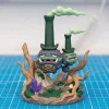Galar Weezing hai mũ ống khói và đế cây khô tinh thể tím 19cm