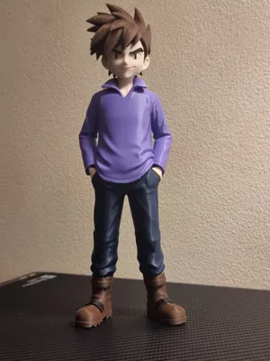 Mô hình Gary Oak Pokémon áo tím cao 20cm