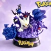 Tiểu cảnh bộ tiến hóa Gengar Pokémon in 3D tím xanh