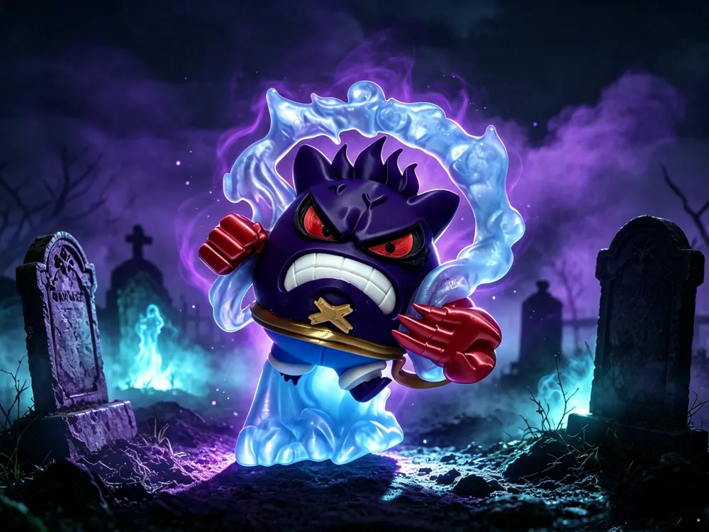 Mô hình Gengar Gear 4 One Piece crossover in 3D