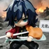 Thủy Trụ Giyuu chibi cầm kiếm và hiệu ứng nước