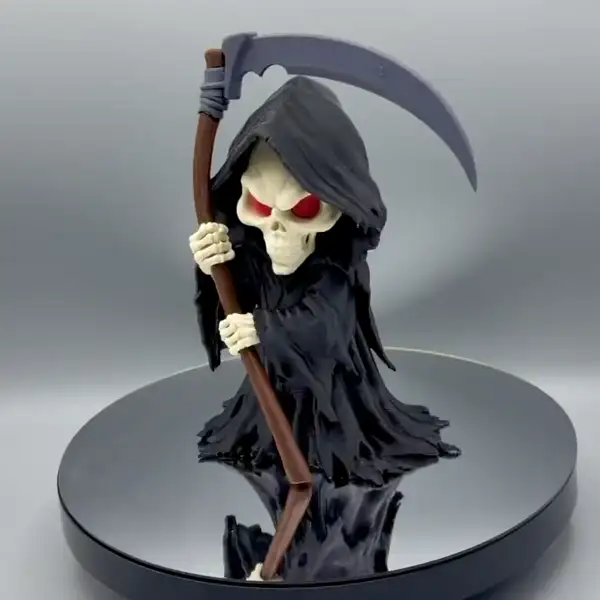 Mô hình thần chết Grim Reaper in 3D – chibi áo choàng đen cầm lưỡi hái