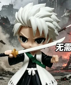 Toshiro Hitsugaya chibi 23cm Bleach tóc trắng cầm kiếm