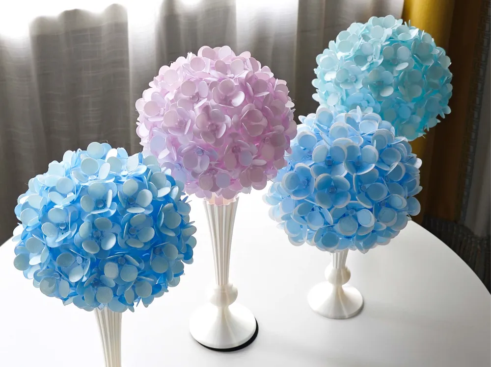 Hoa cẩm tú cầu cánh kép Hydrangea in 3D nhiều màu pastel