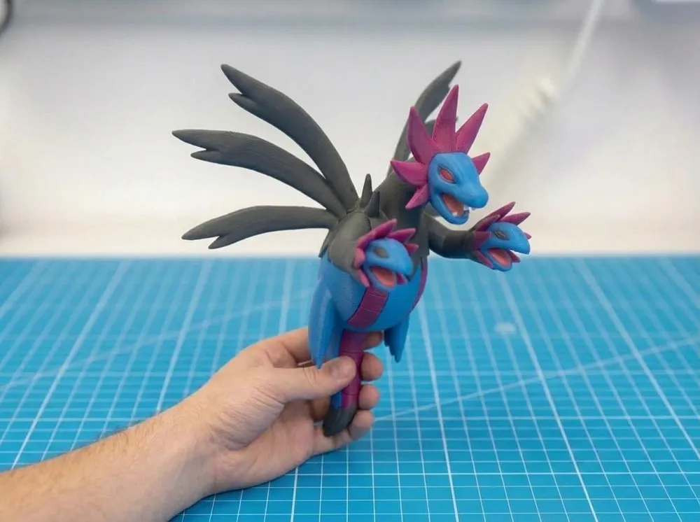 hydreigon-1 Mô hình Hydreigon Pokémon rồng ba đầu sáu cánh in 3D PLA cao 17cm