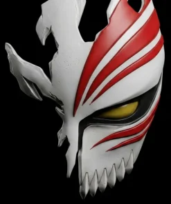 Mặt nạ Hollow Ichigo đầu tiên Bleach phối trắng đỏ in 3D