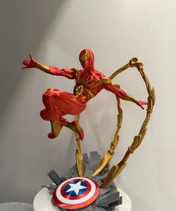 Mô hình Iron Spider-Man giáp đỏ vàng in 3D cao 32cm