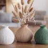Bộ 3 bình hoa mini Japandi 9cm in 3D