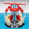 Mô hình Jett Super Wings máy bay đỏ cao 14cm kèm đế mây