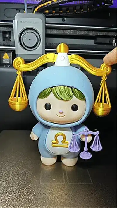 Ảnh động mô hình cung Thiên Bình Libra