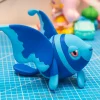 Mô hình Lumineon Pokémon xanh vây bướm mắt hồng in 3D 17cm