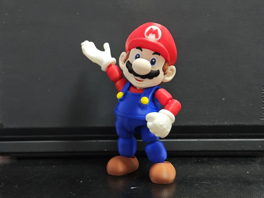 Mô hình Mario cao 20cm mũ đỏ, quần yếm xanh và khớp cử động