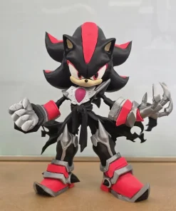 Mô hình Metal Shadow Sonic giáp bạc đen đỏ cao 22cm