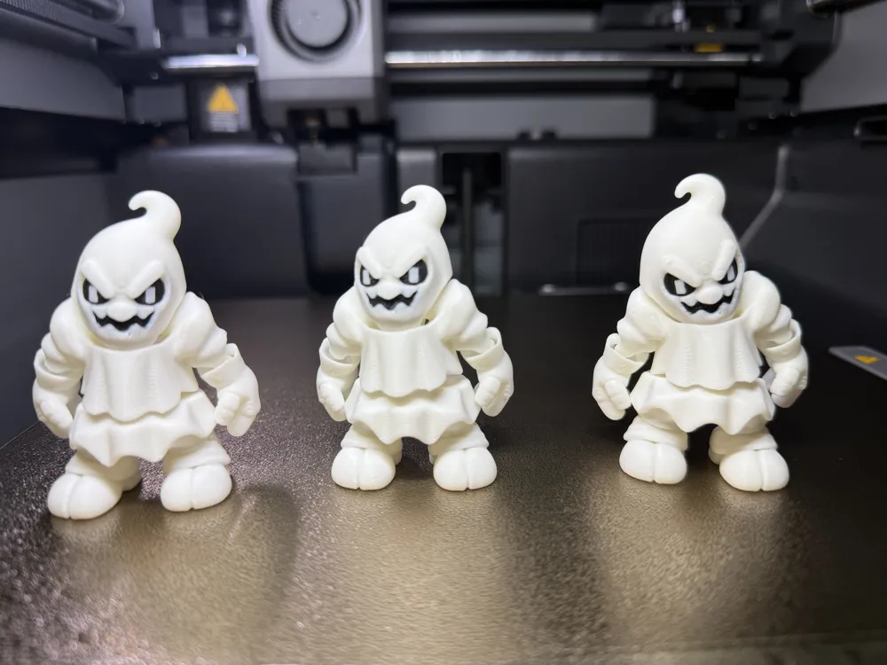Ma trắng mini Flexi khớp động in 3D