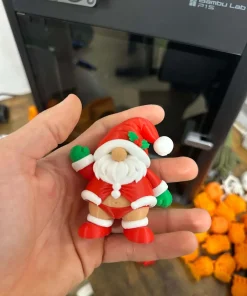 Mini Santa Chubby trên lòng bàn tay minh họa kích thước mẫu
