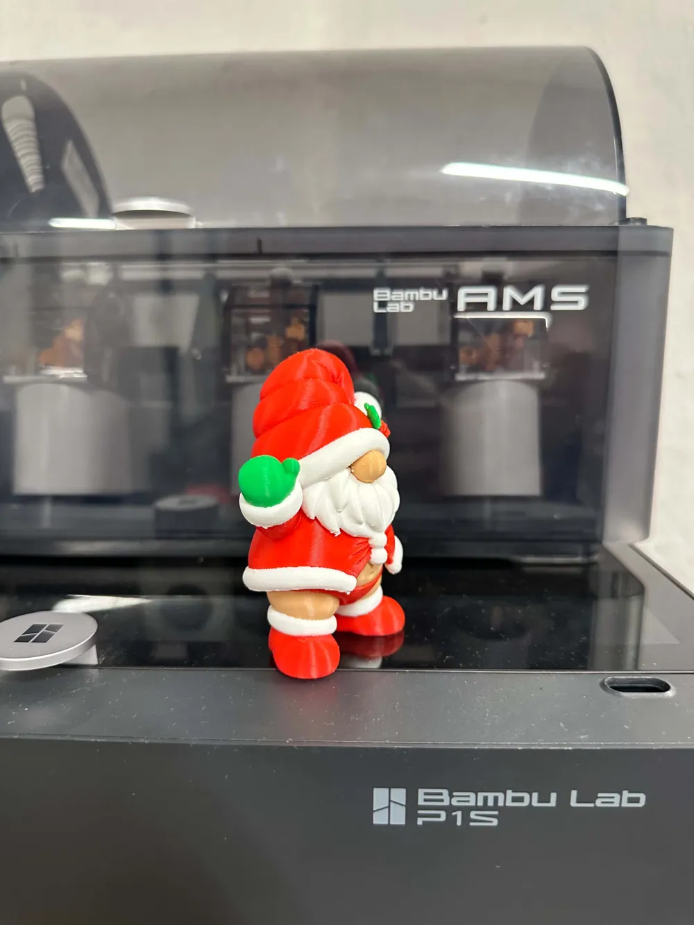 mini-santa-2 Góc nghiêng ông già Noel mini nhựa PLA đỏ trắng xanh