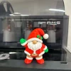 Ông già Noel mini mũm mĩm in 3D râu trắng găng tay xanh vẫy chào