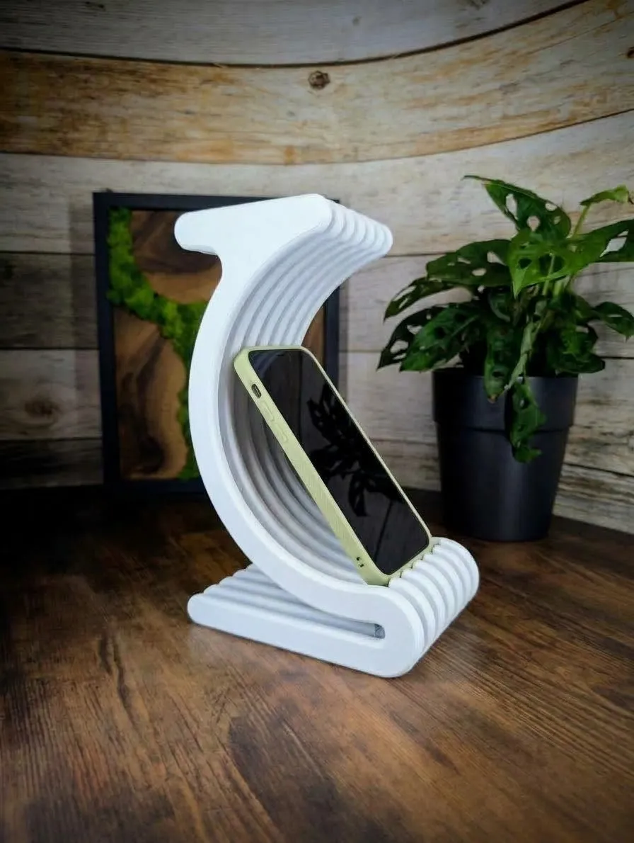 Giá đỡ tai nghe và điện thoại hiện đại 22cm in 3D