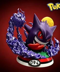 Tiểu cảnh Gengar dưới trăng vàng Pokémon in 3D