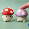 Nấm mini clicker mặt cười mũ chấm trắng in 3D
