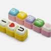 Móc khóa clicker chữ tên và emoji nhiều màu in 3D