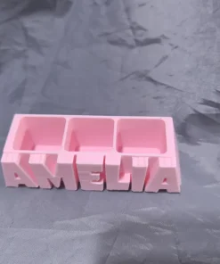Khay đựng bút tên AMELIA in 3D với ba ngăn chứa