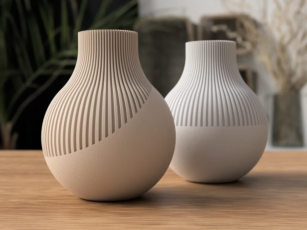Bình hoa Neki Japandi đáy vát chéo 17,6cm