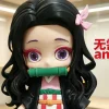 Nezuko Kamado chibi 23cm với tóc dài và ống tre xanh
