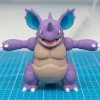 Nidoking tím bụng be tai xanh in 3D nhìn chính diện