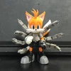 Mô hình Nine Sonic cao 11cm màu cam với đuôi cơ khí và khớp cử động