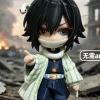 Obanai Iguro chibi 22cm với rắn trắng và đôi mắt khác màu