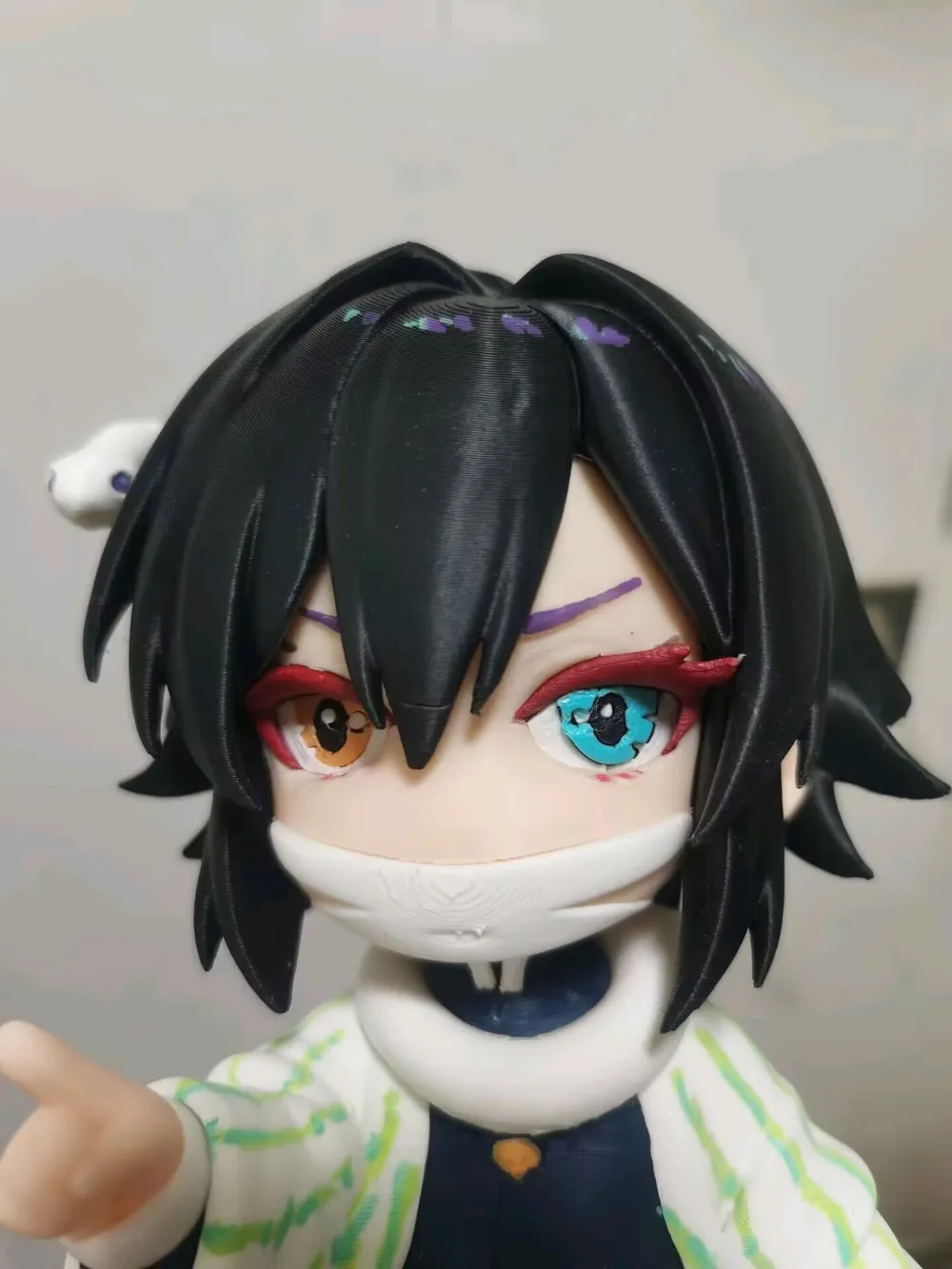 obanai-2 Chi tiết mô hình Obanai Iguro Demon Slayer in 3D