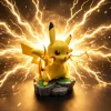 Mô hình Pikachu Thunderbolt chiến đấu in 3D kèm đế