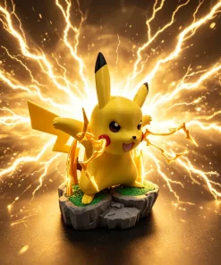 Mô hình Pikachu Thunderbolt chiến đấu in 3D kèm đế